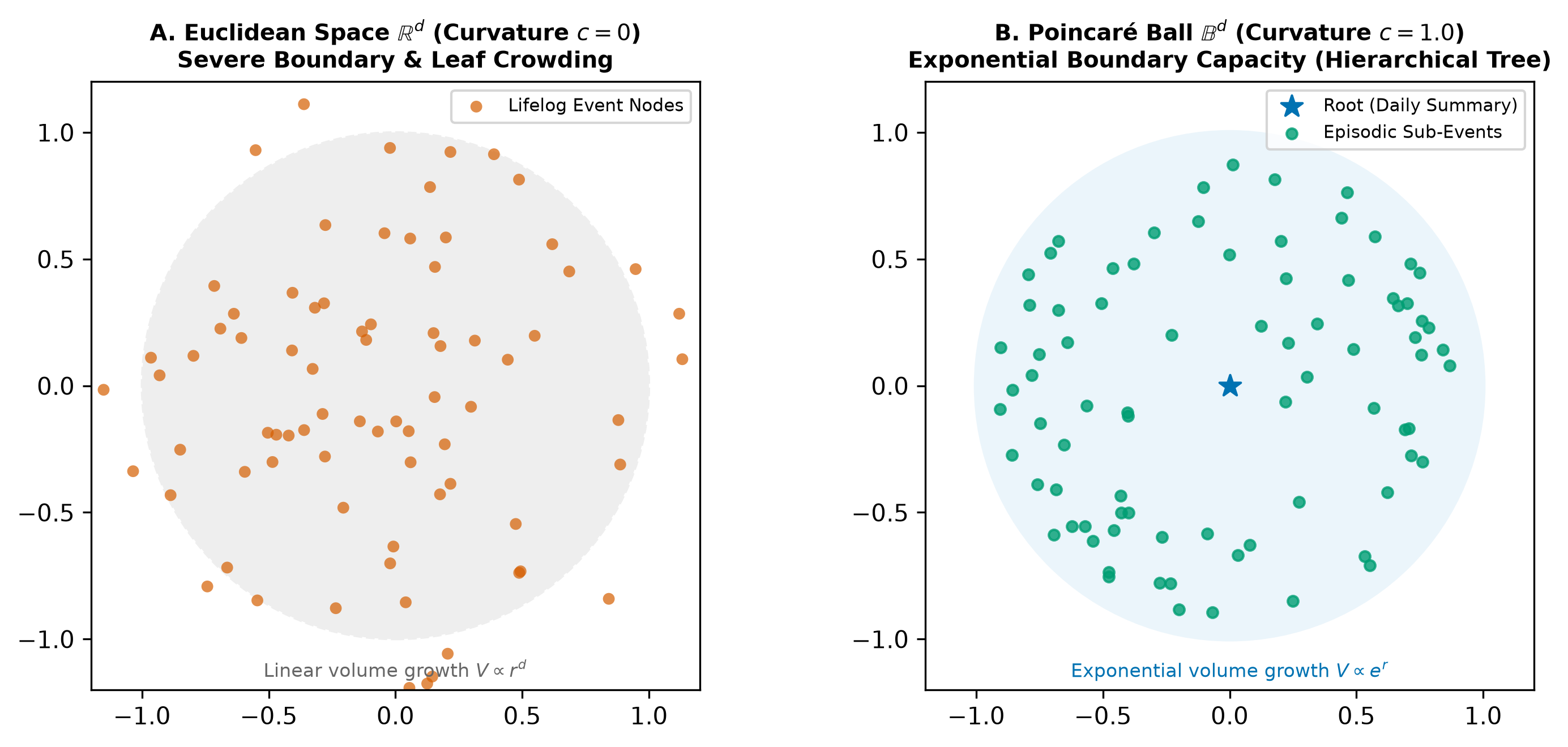 Poincaré Hyperbolic vs Euclidean Embedding